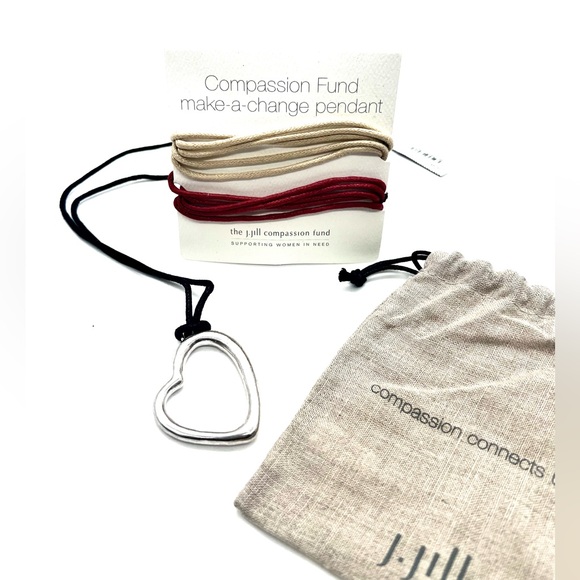 J. Jill Jewelry - J Jill Heart Pendant Necklace w/ interchangeable cords
100% of funds to charity